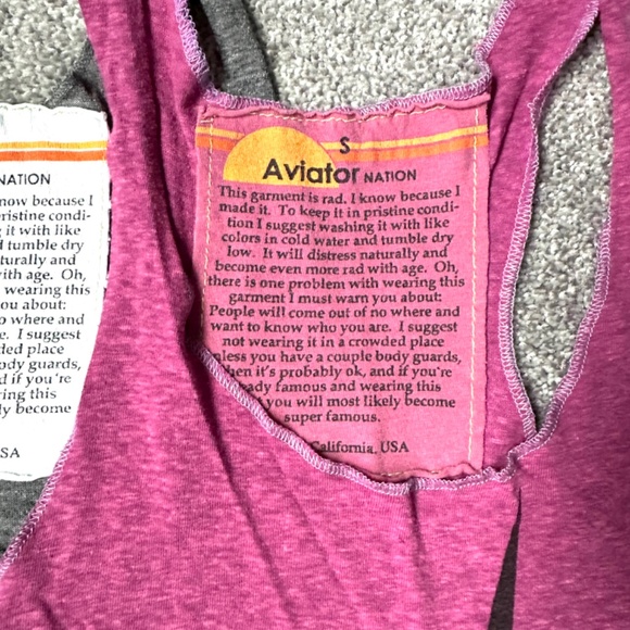 Aviator Nation Bolt Tank x2 - Picture 3 of 10